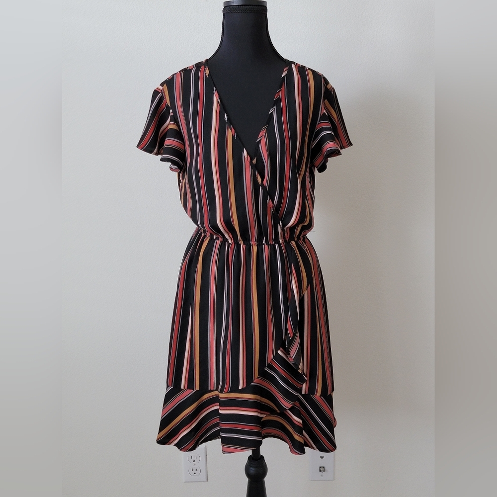 Xhilaration Black Wrap Dress